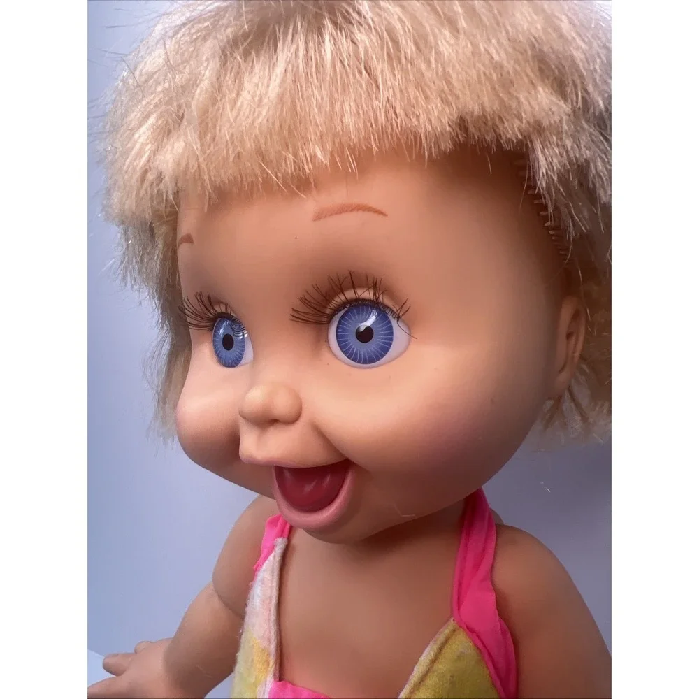 Vintage 1990 Galoob Baby Face So Playful Penny #10 Swimsuit Blue Eyes